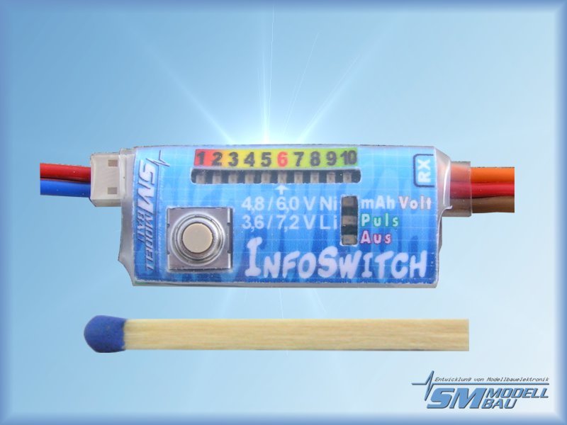 InfoSwitch mit Graupner/Uni-Anschlusskabel, SM-Modellbau # 2300