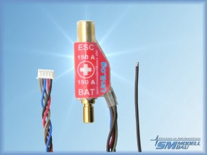 UNILog Stromsensor 150A mit 5,5mm Goldkontakt (Akku - =Stecker), SM # 2514