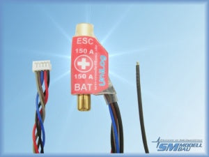 UNILog Stromsensor 150A mit 6mm LMT Goldkontakt (Akku - =Stecker), SM # 2516