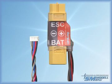 UNILog Current Sensor 80A with XT-60 Gold Connector, SM # 2524