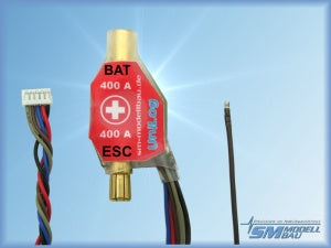UNILog Current Sensor 400A with 6mm LMT Gold Connector (Battery - = Female), SM # 2537