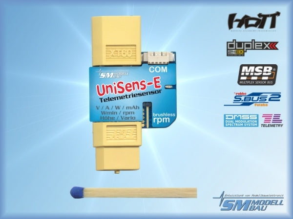 UniSens-E mit XT-60 Steckverbindung, SM-Modellbau # 3101