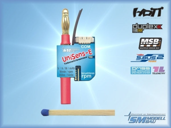 UniSens-E mit 4mm Goldkontaktsteckverbindung, SM-Modellbau # 3102
