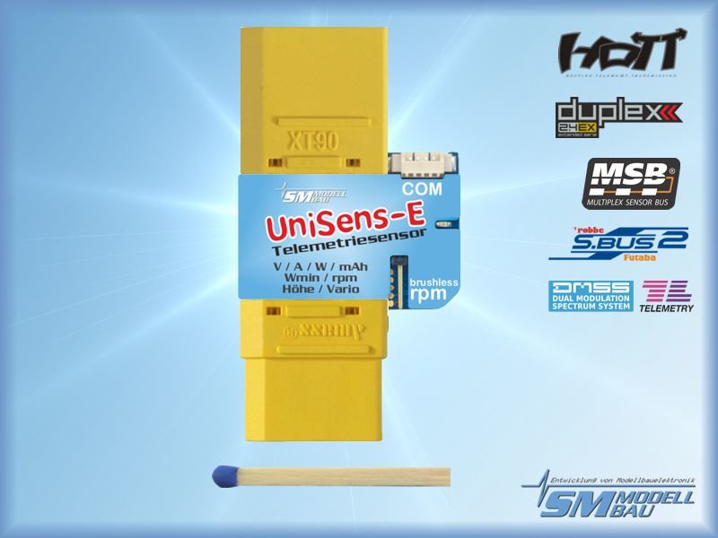 UniSens-E mit XT-90, SM-Modellbau # 3106
