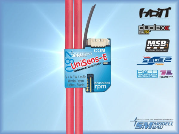 UniSens-E 280 A mit 2 x 4 mm² Silikonkabel, SM-Modellbau # 3115