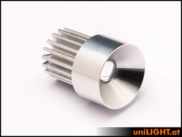 uniLIGHT 25mm Ultra-Pow.-Scheinw., 10Wx2, T-FUSE, 8V, 90°, Weiss