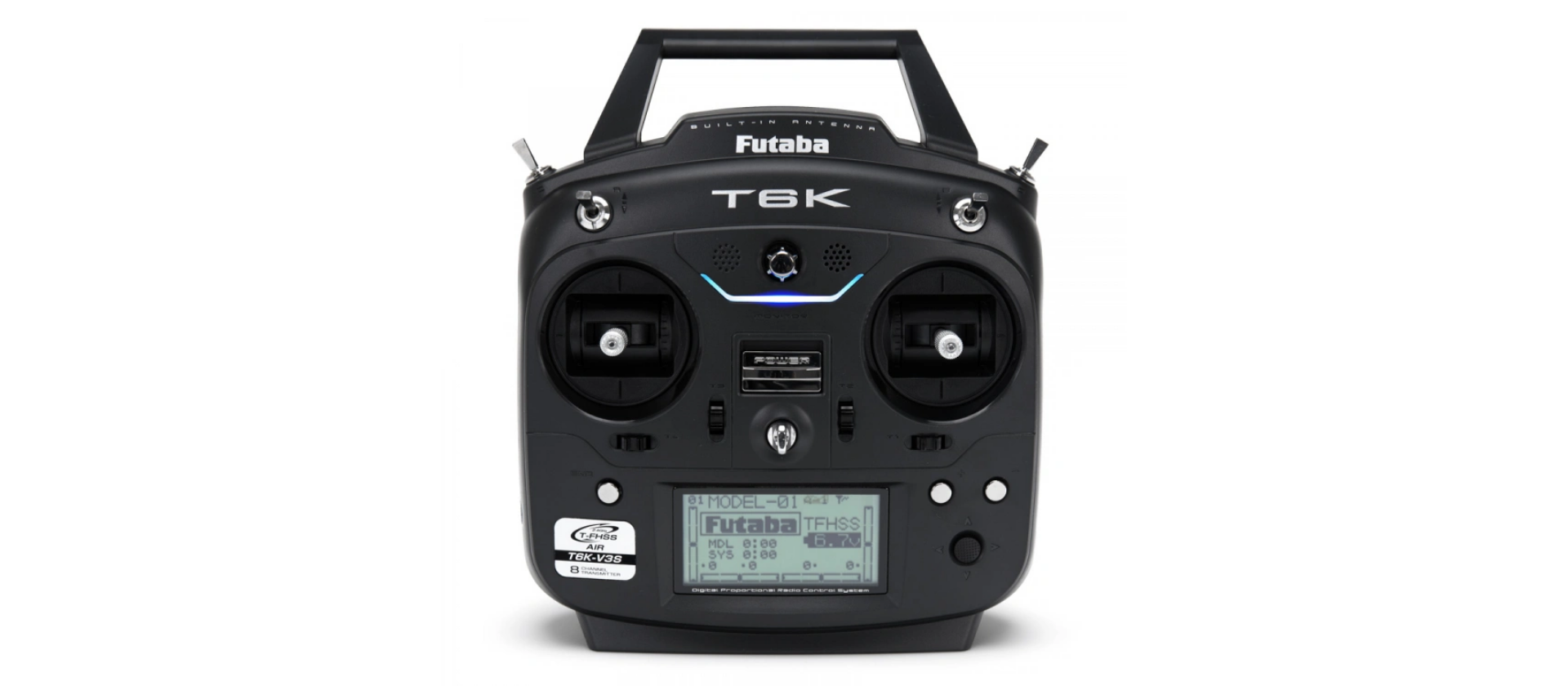 FUTABA T6K V3S, Mode 1, 8-Kanal 2.4GHz T-FHSS Sender mit R3008SB, OHNE AKKU