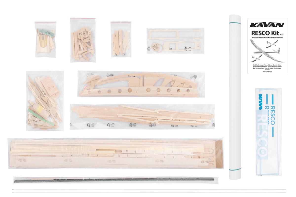 RESCO, RES-Segelflugmodell, Spw. 1990mm, KIT-Version, # KAV8020