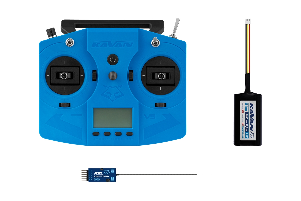 Sender KAVAN V5 + R6L Empfänger - blau