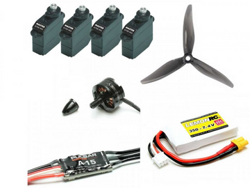 Antriebs- und Servoset incl. Akku zu  Ares Indoorjet, Pichler # 17232