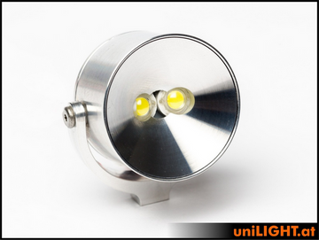 30mm Suchscheinwerfer, 8Wx2, T-FUSE, Weiss