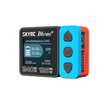 SkyRC B6neo+ Ladegerät blau/rot LiPo 1-6S, 10A 200W, # SK100211-01