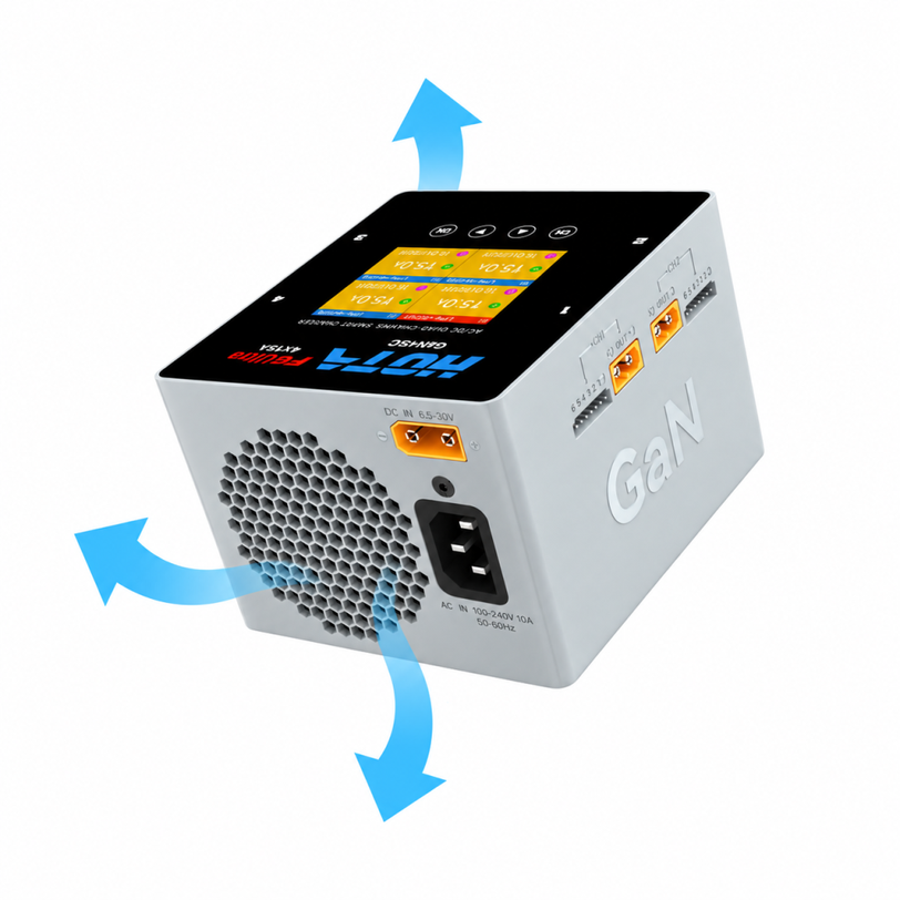 HOTA F6 Ultra Ladegerät, 1 - 6S, 4-Kanal AC/DC Smart Charger, 15A