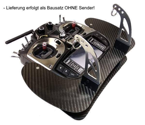 Senderpult für Graupner MZ18 und MZ24 PRO in schwarz mit Klappbügel, AHLTEC
