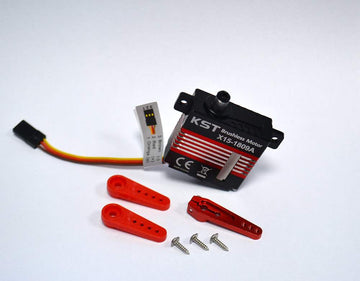 Servo KST, X15-1809A, V8, flat mounting, BB, MG, 35.5x15x36.5mm, 45gr, 245Ncm@8.4V