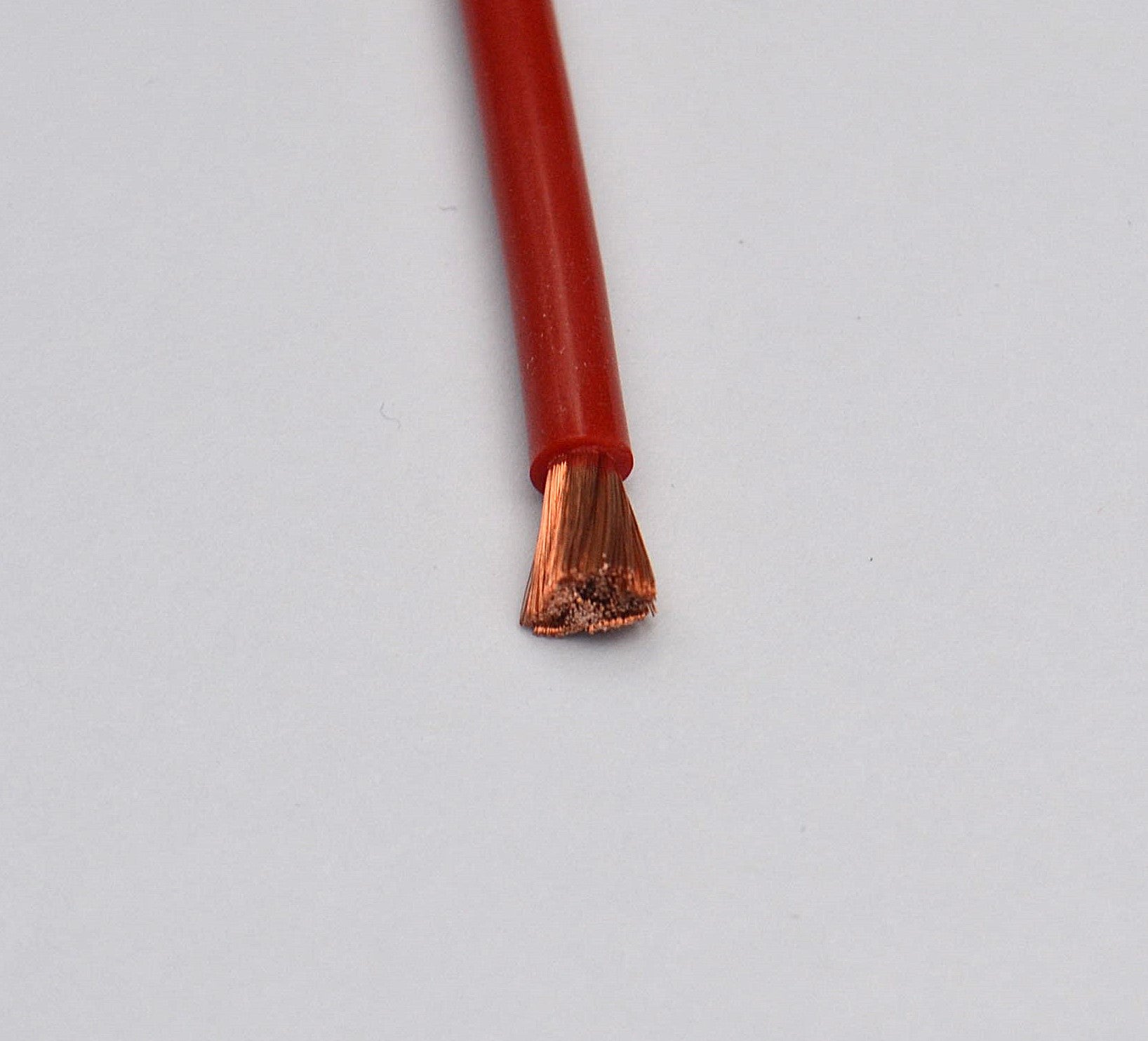 Silikonkabel 1.0mm² rot, extrem geschmeidig, "Menge 1" = 1m Liefermenge