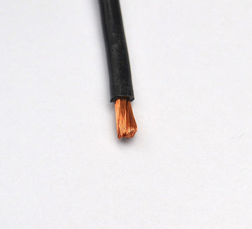 Silikonkabel 1.0mm² schwarz, extrem geschmeidig, "Menge 1" = 1m Liefermenge