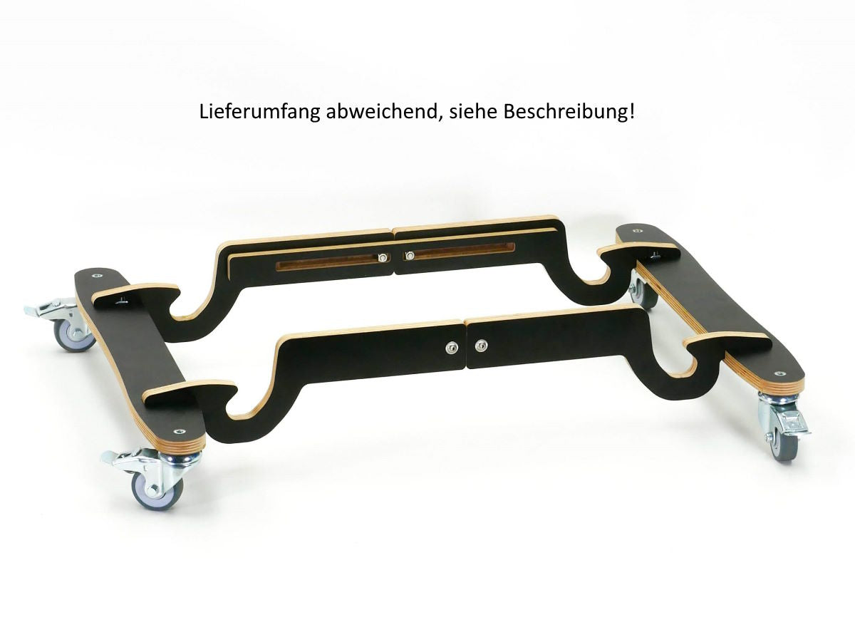 Rollwagen für Teil-Q Modellständer, Black-Edition