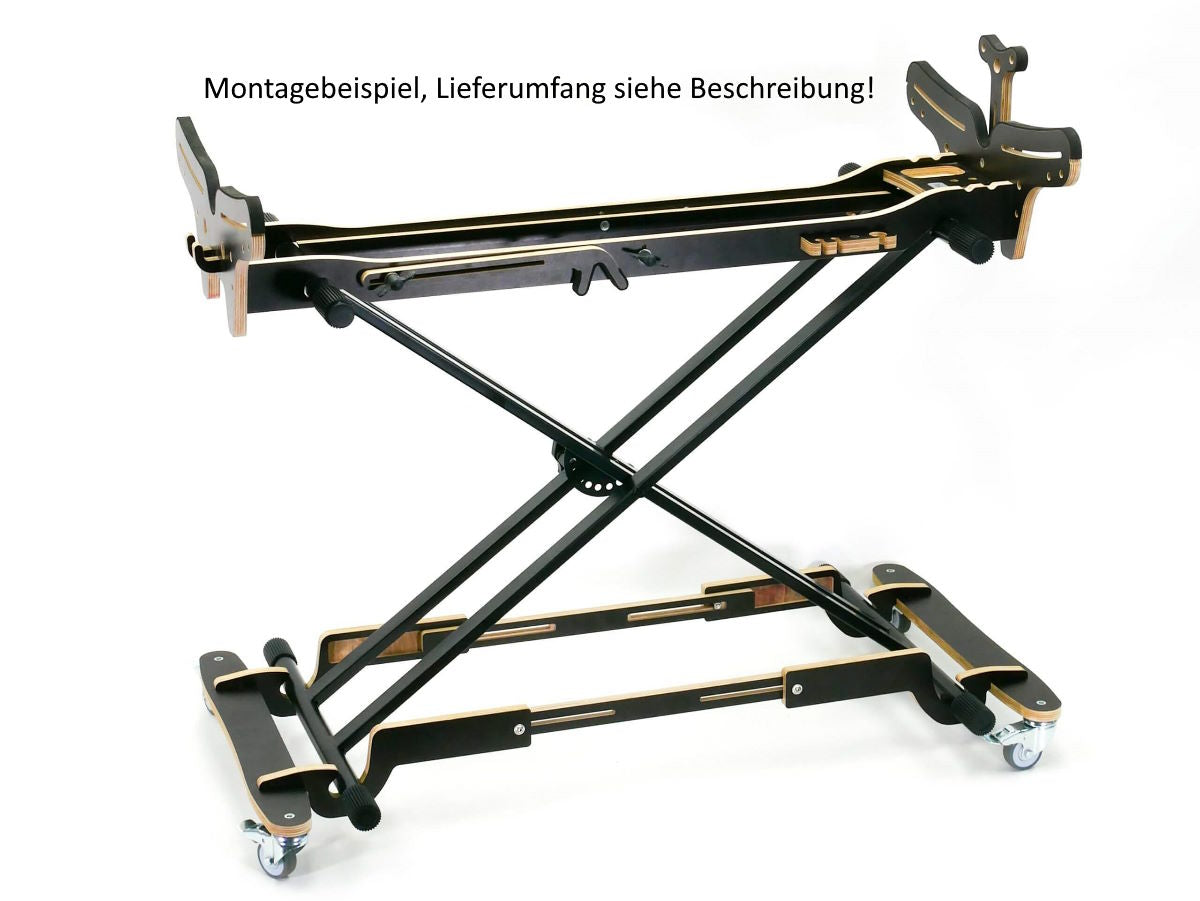 Rollwagen für Teil-Q Modellständer, Black-Edition