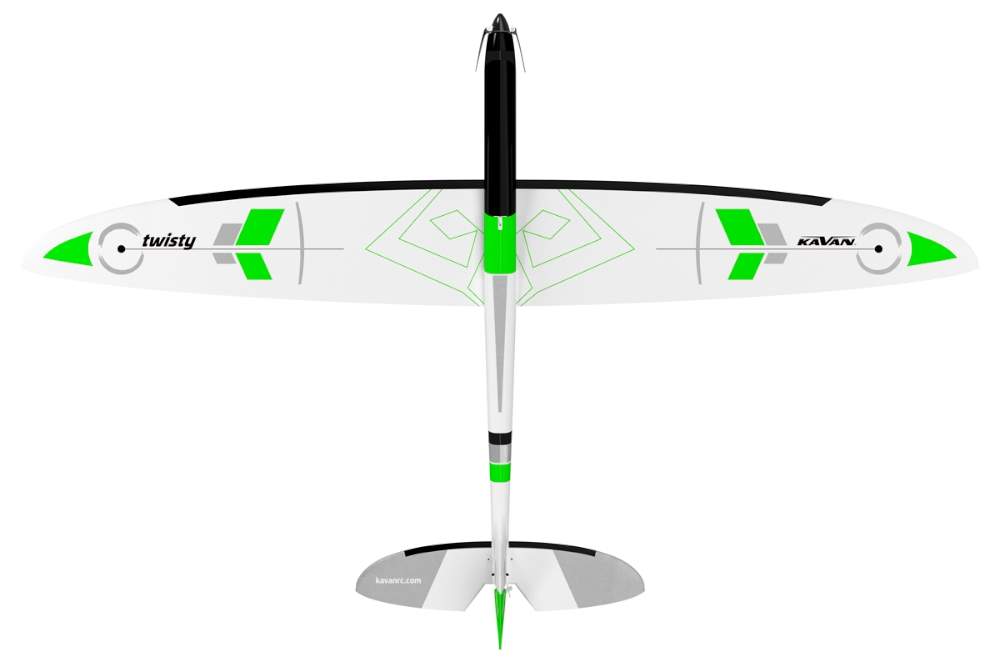 TWISTY grün, ARF, Spw. 1512mm, 3D-Kunstflugmodell, # KAV02.8098