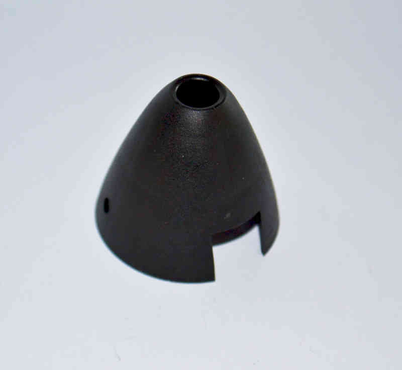 Turbo-Leichtspinnerkappe ø45mm, Länge ca. 38mm, SCHWARZ