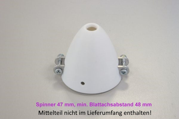Turbo-Leichtspinnerkappe ø47mm, Länge ca. 42mm