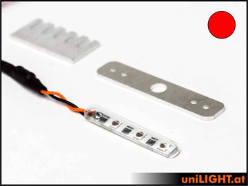 uniLIGHT 5mm BAR Navigationslicht, 3Wx2, für 8/12V, Farbe ROT