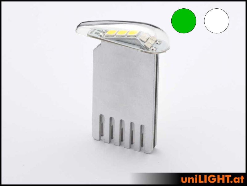 uniLIGHT 14mm DUAL Navigation and Strobe, 32Wx2, for 8/12V