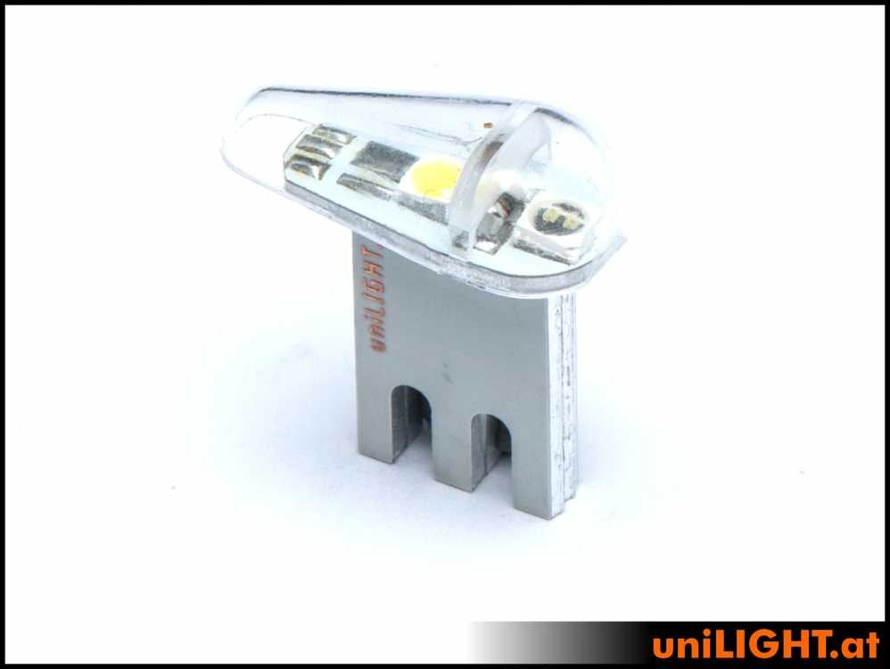 uniLIGHT 7mm Dual-Navigationslichtmodul, 4Wx2, SET (1xGrün, 1xRot / Blitzlicht)