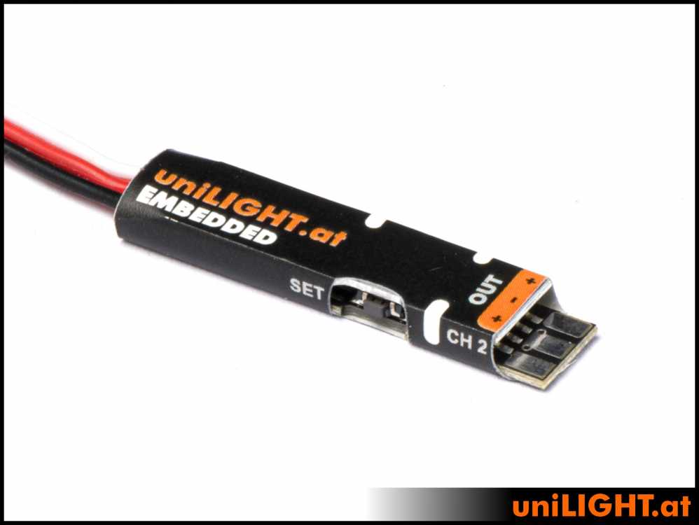 uniLIGHT EMBEDDED 1-Kanal LED Steuerung, 7x30x2.5mm, 1g, 3A bis 16V