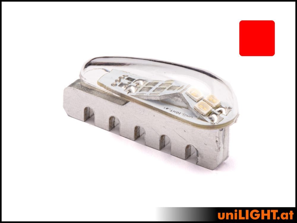 uniLIGHT 12mm PRO Navigationslicht, 4Wx2, KURZ, 8/12 Volt ROT