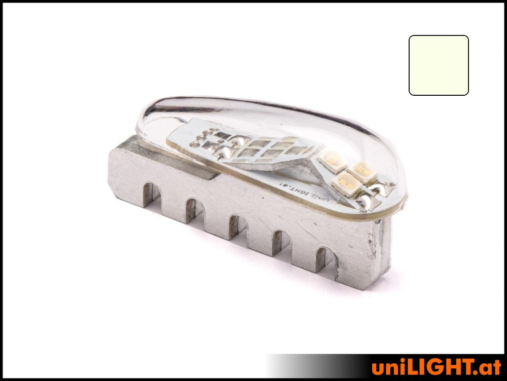 uniLIGHT 12mm PRO Navigationslicht, 4Wx2, KURZ, 8/12 Volt WEISS