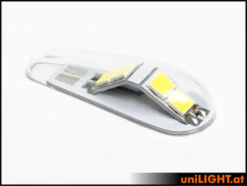 uniLIGHT 14mm Blitzlicht Modul, 180° 24Wx3, 12 Volt weiß
