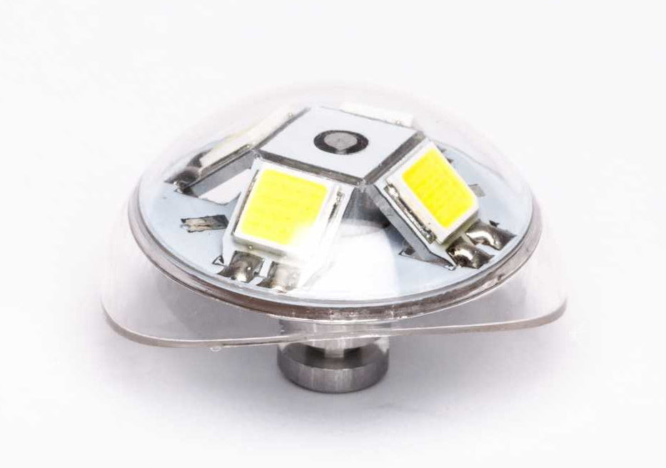 uniLIGHT 24mm Hemisphere Blitzlicht weiß, 24Wx3 für 8V (2S) Betrieb