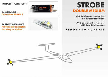 uniLIGHT Beleuchtungsset Segler STROBE Medium (Inhalt siehe Beschreibung)