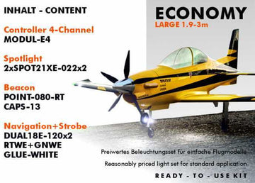 uniLIGHT Beleuchtungsset Plane ECO-Large (Inhalt siehe Beschreibung)