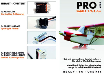 uniLIGHT Lighting Set Plane PRO-Small for 1.2-1.6m (Content see description)