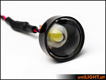 uniLIGHT 25mm ECO Scheinwerfer Modul, 60°, 4W, weiß, 8V/mit Widerstand 12 V