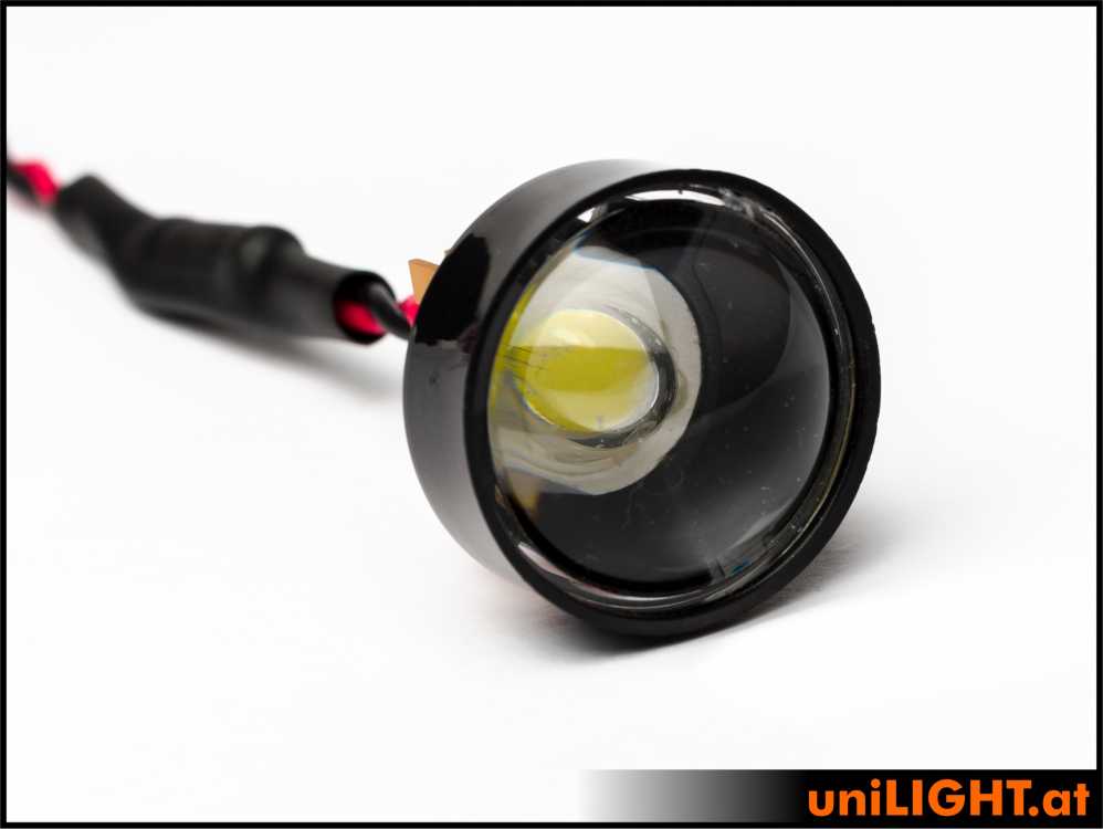 uniLIGHT 25mm ECO Scheinwerfer Modul, 60°, 4W, weiß, 8V/mit Widerstand 12 V