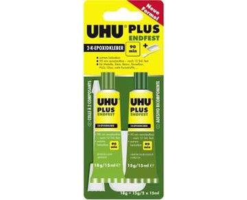 Uhu-Plus endfest, 33g, 2-Komponentenkleber mit hoher Festigkeit