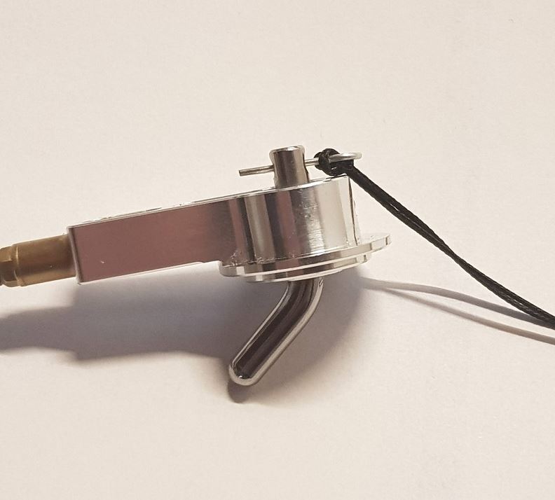 Schleppkupplung mit Flitschenhaken für 15 mm Servo, Wemo # SK-F15