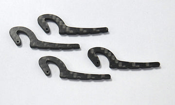 Hinges for landing gear doors with hooks, CFRP, (PU 4), # WEMO-KS-H