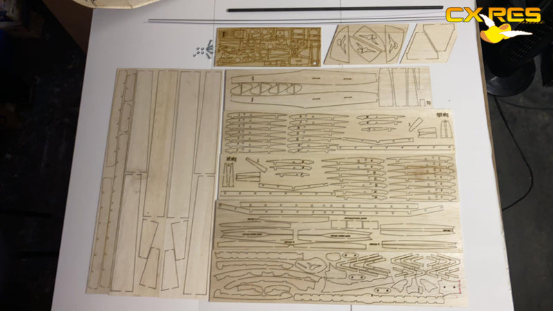 CX-Res mini, Segler, Spw. 1000mm, Bausatz Lasercut""