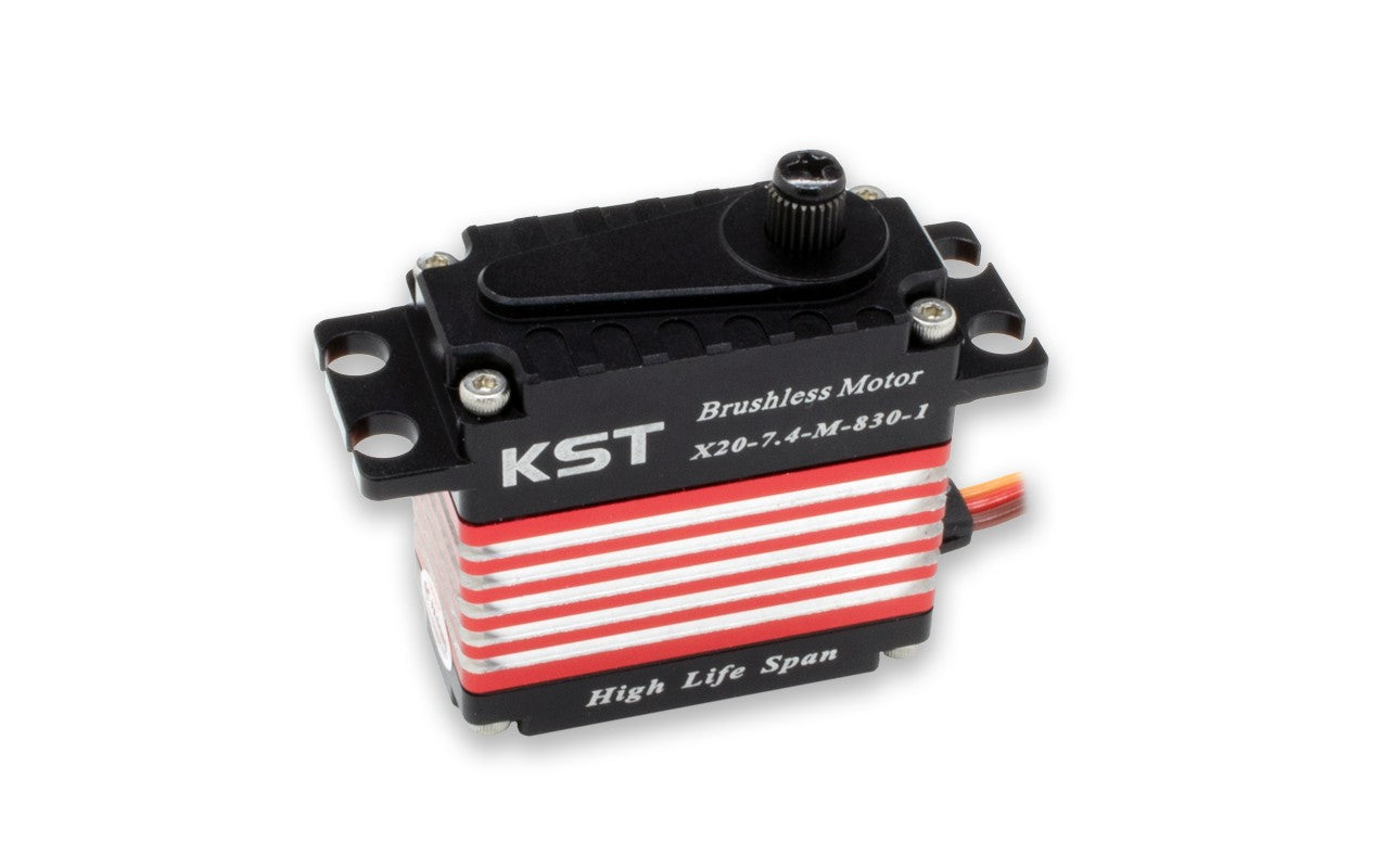 Servo KST, X20-7.4-M-830-1, V8.0 HLS, 40x20x40mm, 380Ncm@7.4V