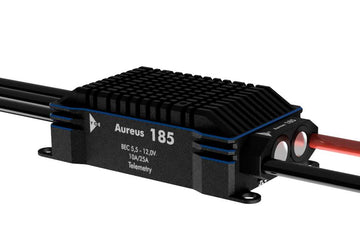 Brushless-Regler YGE 185 Aureus HVT, 10/25A @ 5.5-12V BEC, Telemetrie