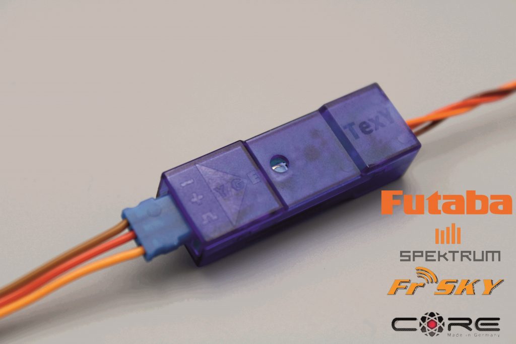 YGE TexY Adapter zu Futaba, FRSky, Powerbox und Spektrum für YGE LVT und HVT