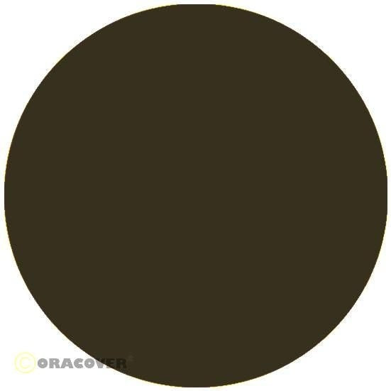 ORACOVER Bügelfolie tarnoliv, 60cm breit, "Menge 1" = 1m Liefermenge (0,6m²)