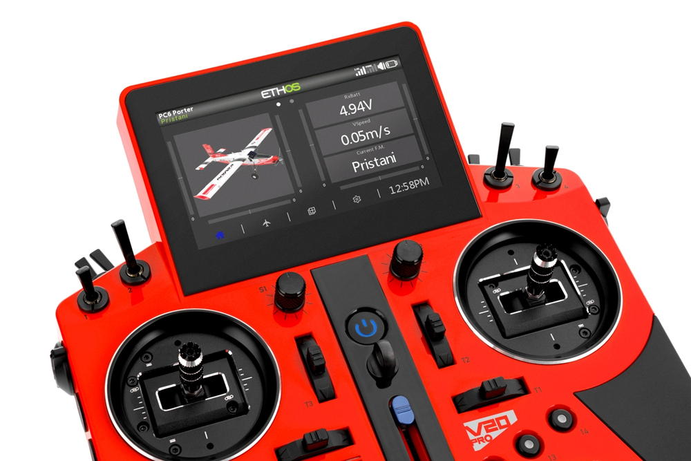 KAVAN Sender V20 PRO, rot, 24-Kanal, 2.4GHz, # KAV16.1012