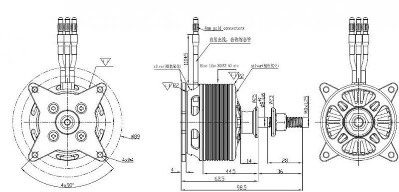 Brushless Motor BOOST 100, Pichler # 18050
