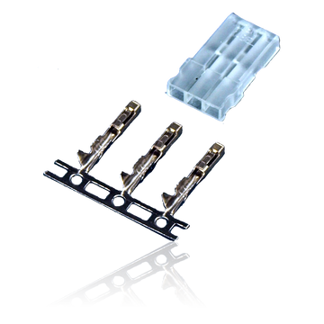 Servo connector for crimping, transparent, (PU 50), PowerBox Systems # 1060/50